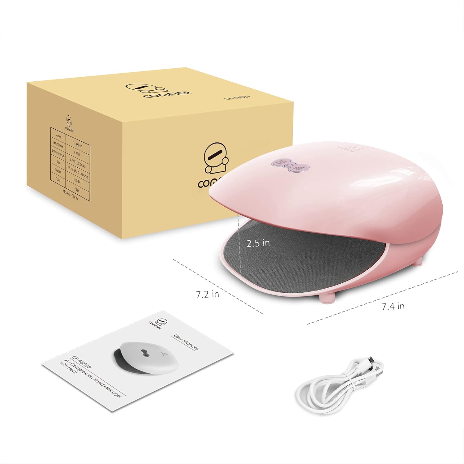 Rechargeable Hand Massager with Heat Q807393