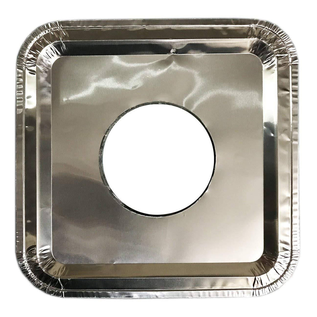 400 Pcs Aluminum Foil Square Gas Burner Disposable Liners Covers C483124