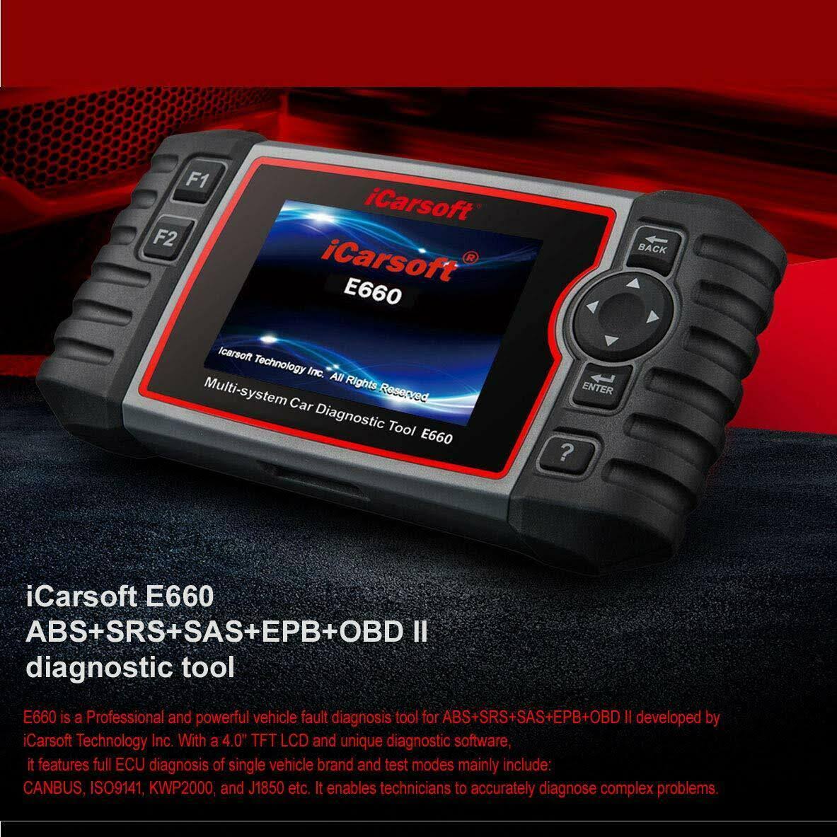 ABS+SRS+SAS+EPB+OBD II Diagnostic Tool L123