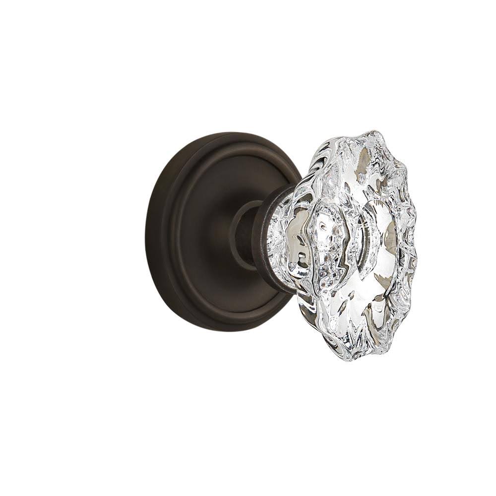 Classic Rosette with Chateau Door Knob, Single Dummy, Oil-Rubbed Bronze L598