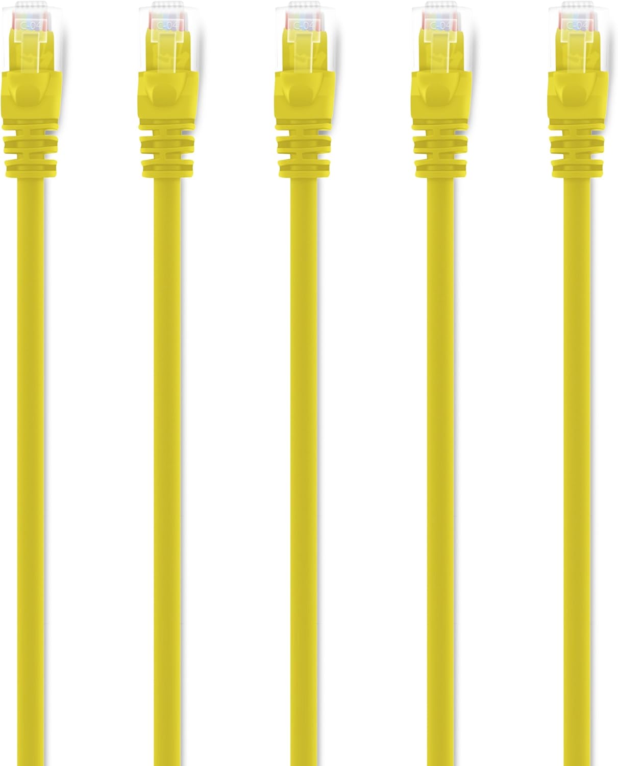 Cat 6 Ethernet Cable 7 ft (24-Pack) Yellow A52405