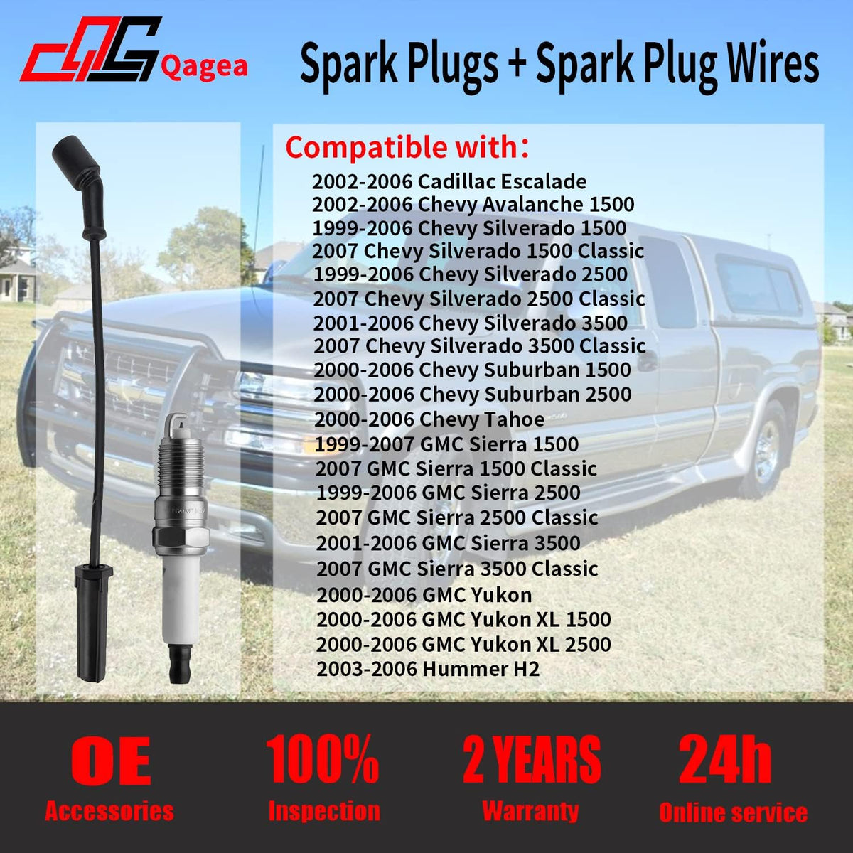 Spark Plug Wires Pack of 2 L305315