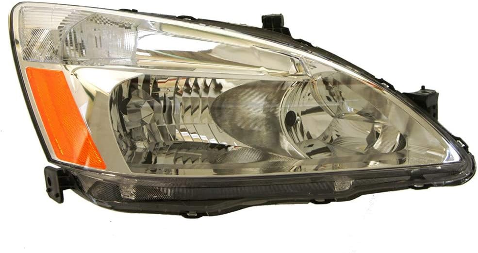 2003-2007 Honda Accord Headlight Driver and Passenger Side CAPA Certified Combination Lamp V5369