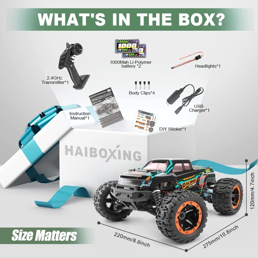 1:16 Remote Control Car with 2.4GHz Radio Controller M357199