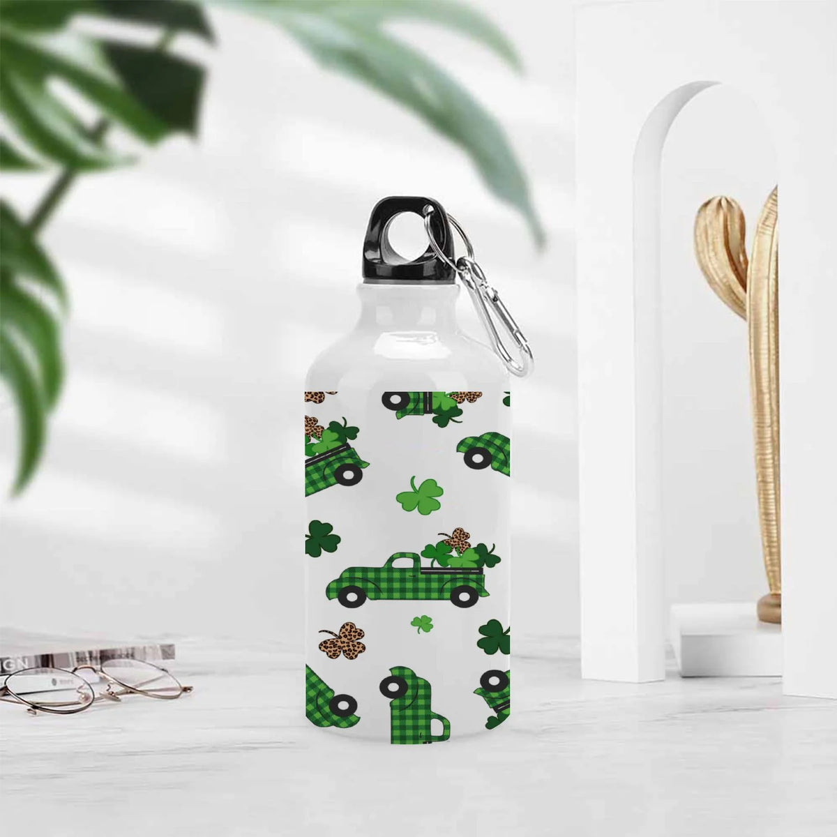 Green Truck 400ml Sport Aluminum Water Bottle with Twist Cap S49930