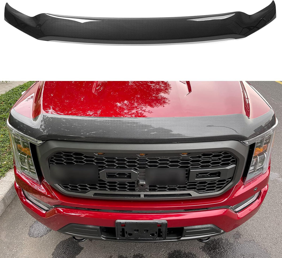 Matte Black Hood Shield for Ford F150 N1527