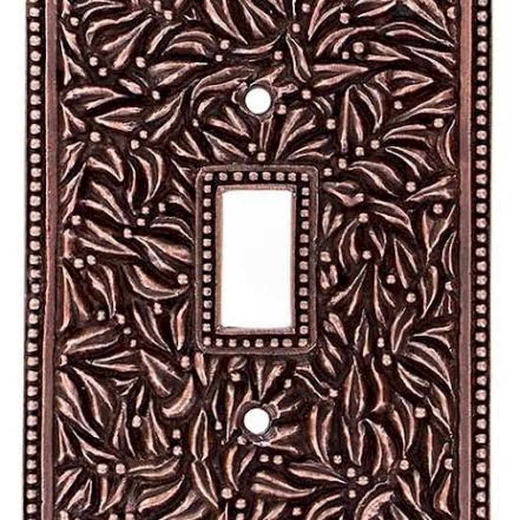 Antique Copper 1-Gang Toggle Wall Plate X7348