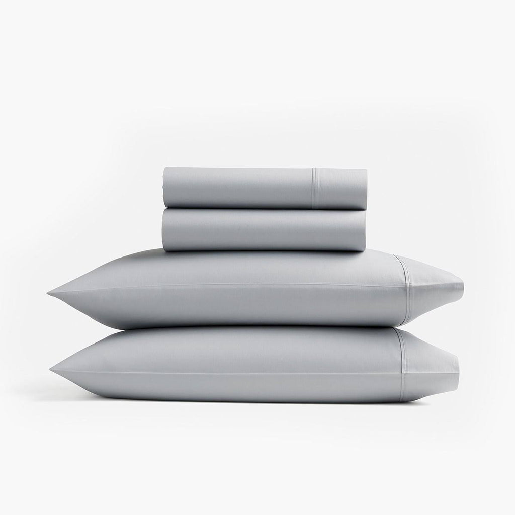 Queen Size Sateen Sheet Set in Slate Blue T359