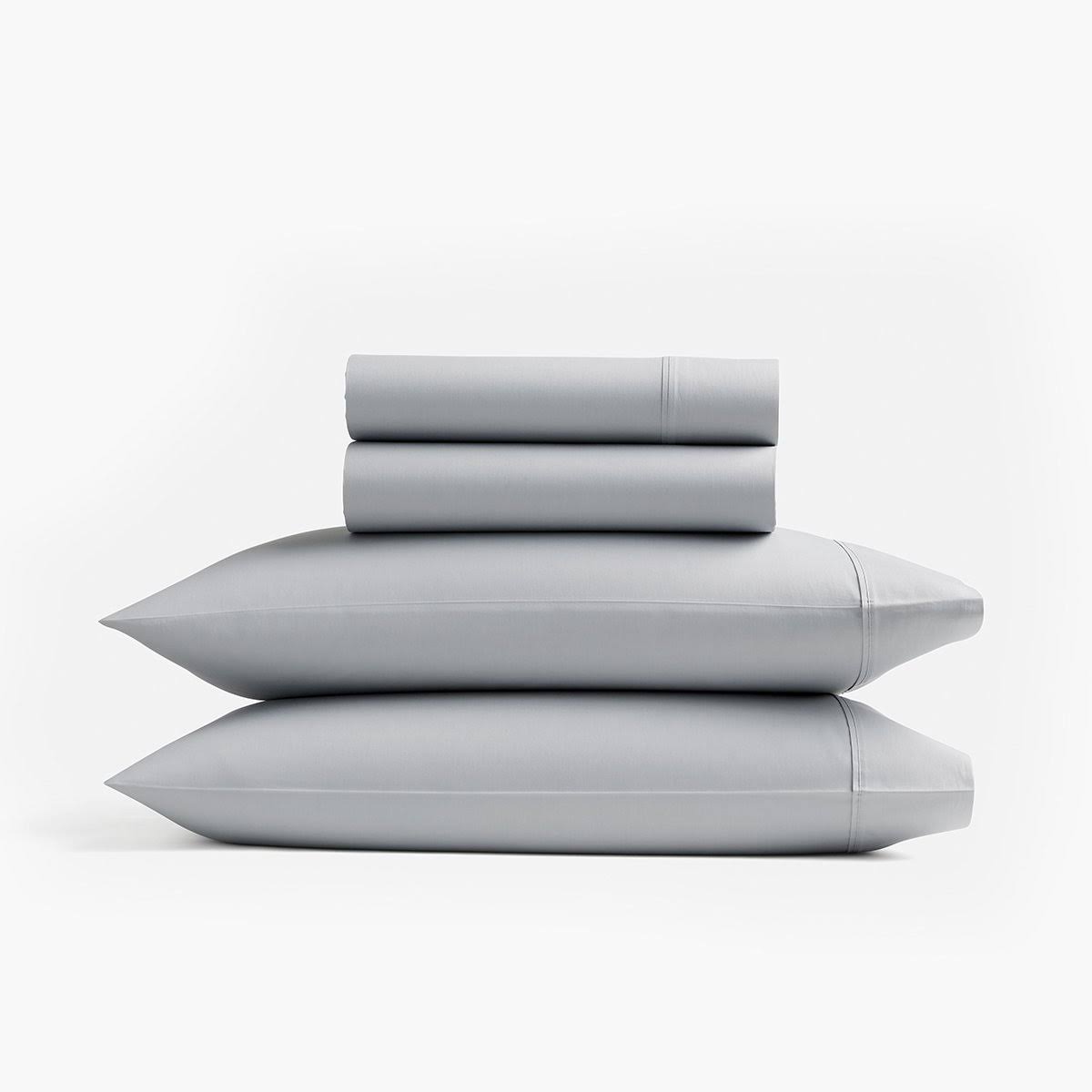Queen Size Sateen Sheet Set in Slate Blue T359