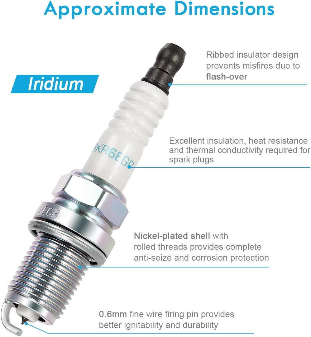 Set of 4 Ignition Coils & Spark Plugs U647628