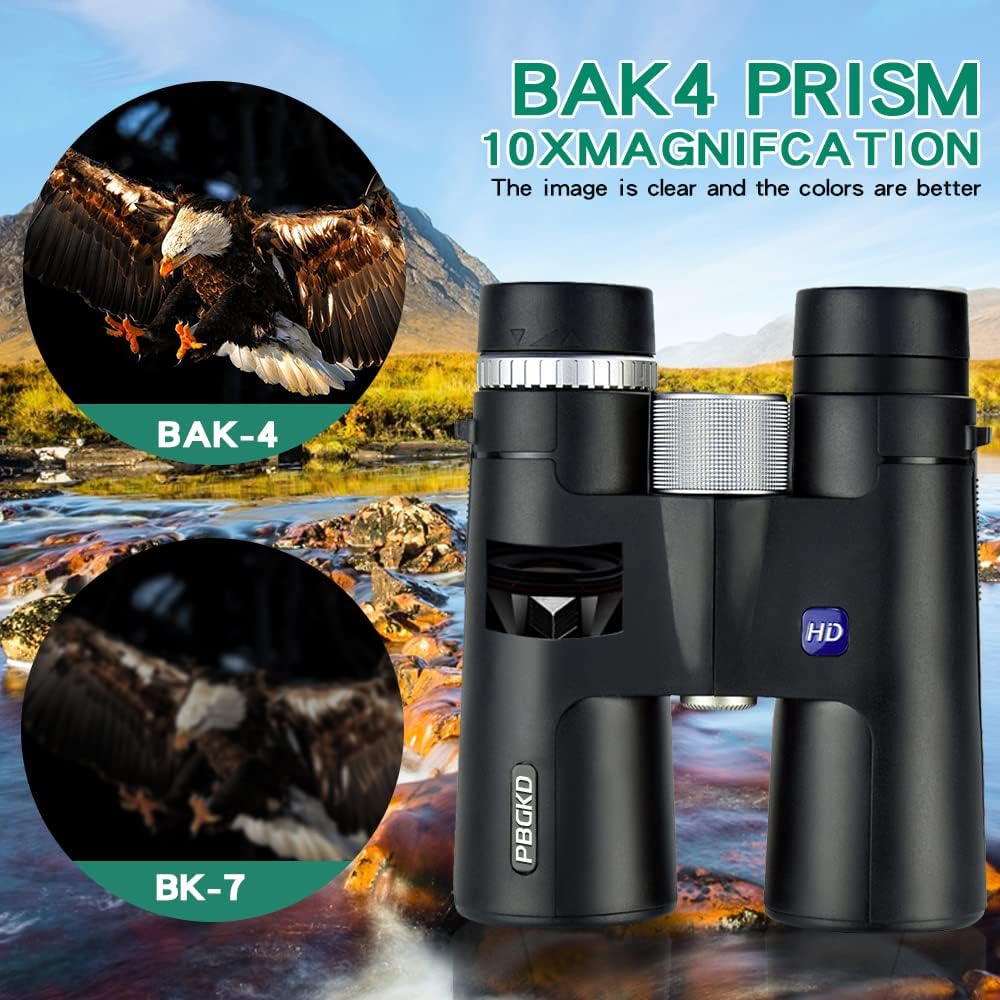 12x42 HD Roof Prism Waterproof Binoculars with Tripod Carrying Case Mobile Phone Clip Pack of 2 X25188