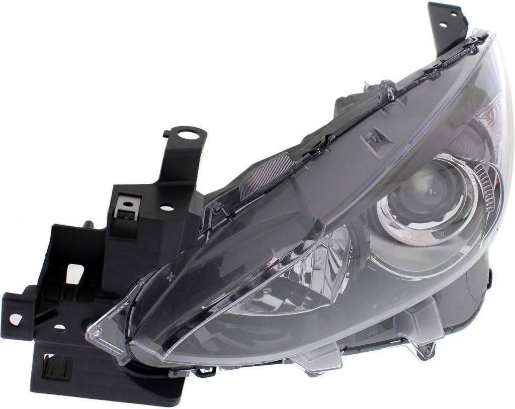 Headlight Assembly Halogen Driver Side for Mazda 3 2014-2016 S1068