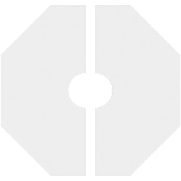 34 inchod x 7 inchid x 13 1/2 inchc x 1 inchp PVC Ceiling Medallion, Two Piece K728638