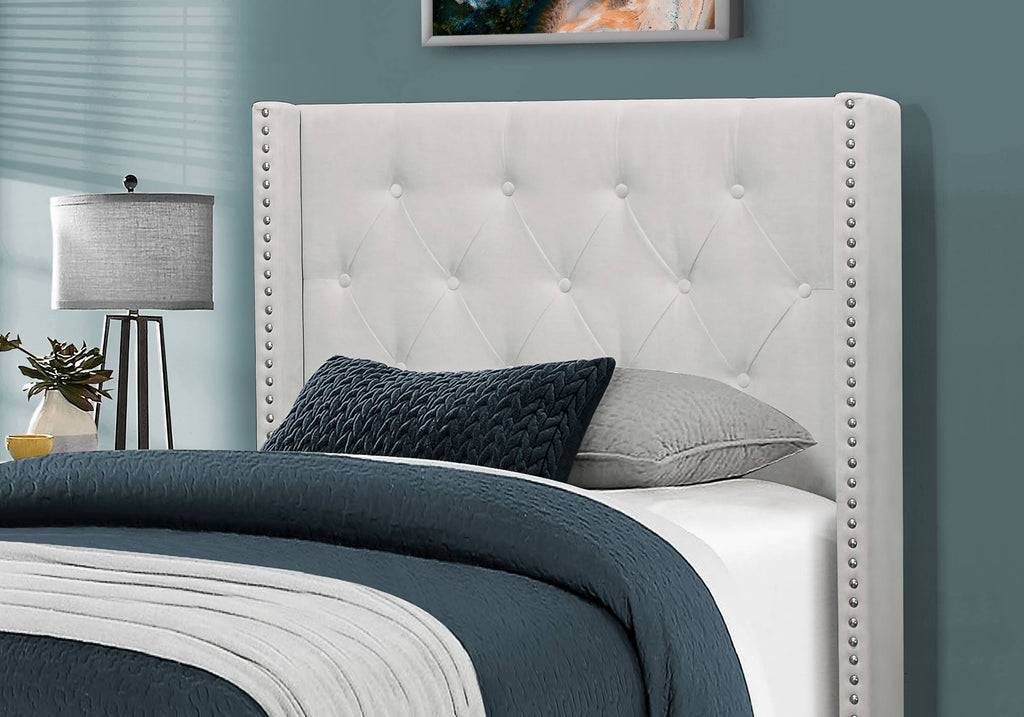 Matte Gray Rectangular Bed Frame N1081