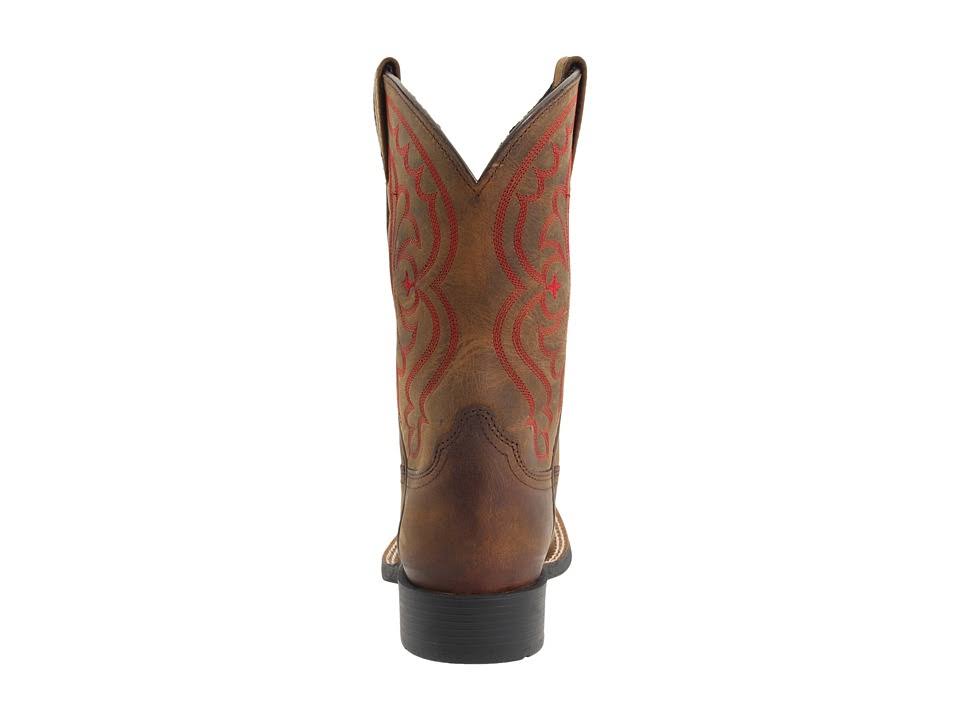 Distressed Brown Kids Quickdraw Boots N1194