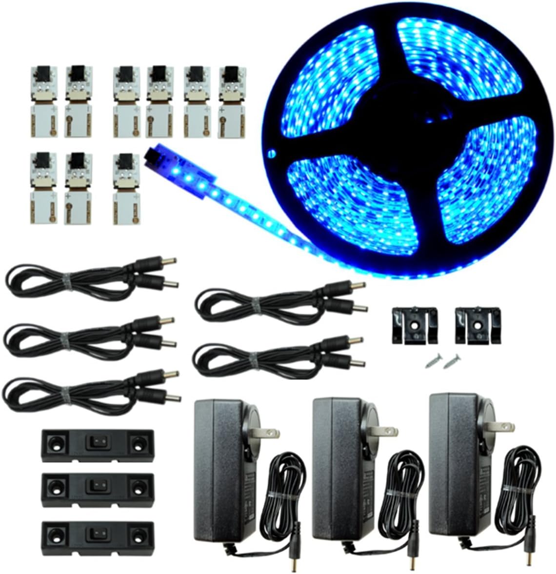 Warm White 3000 K 3M LED Strip Kit Under Cabinet Lighting, Pack of 2 P8305