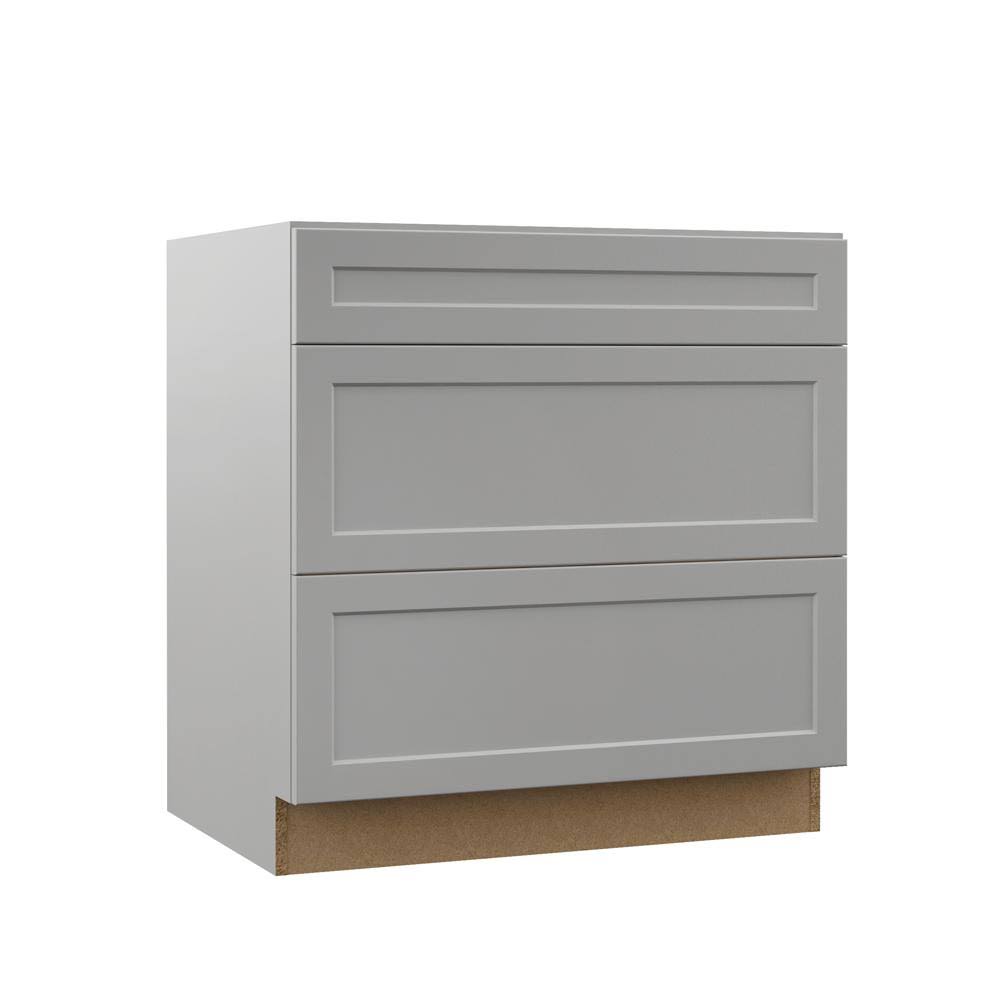 Pots and Pans Drawer Base Kitchen Cabinet in Heron Gray Z573