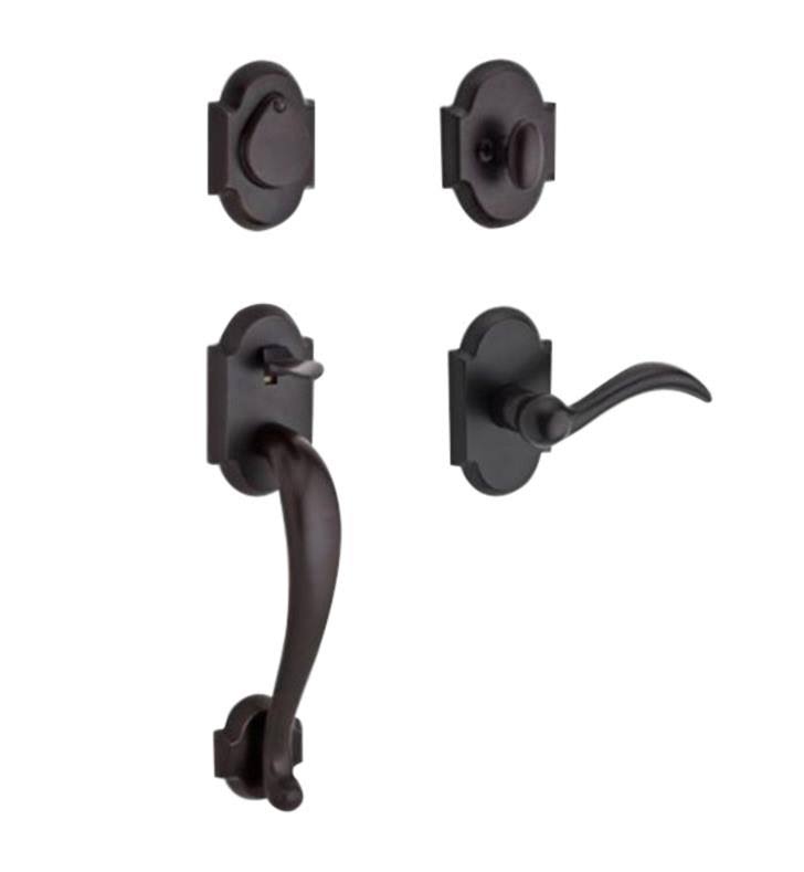 Full Dummy Adirondack Handleset Left Hand Arch Lever White Bronze Finish I820