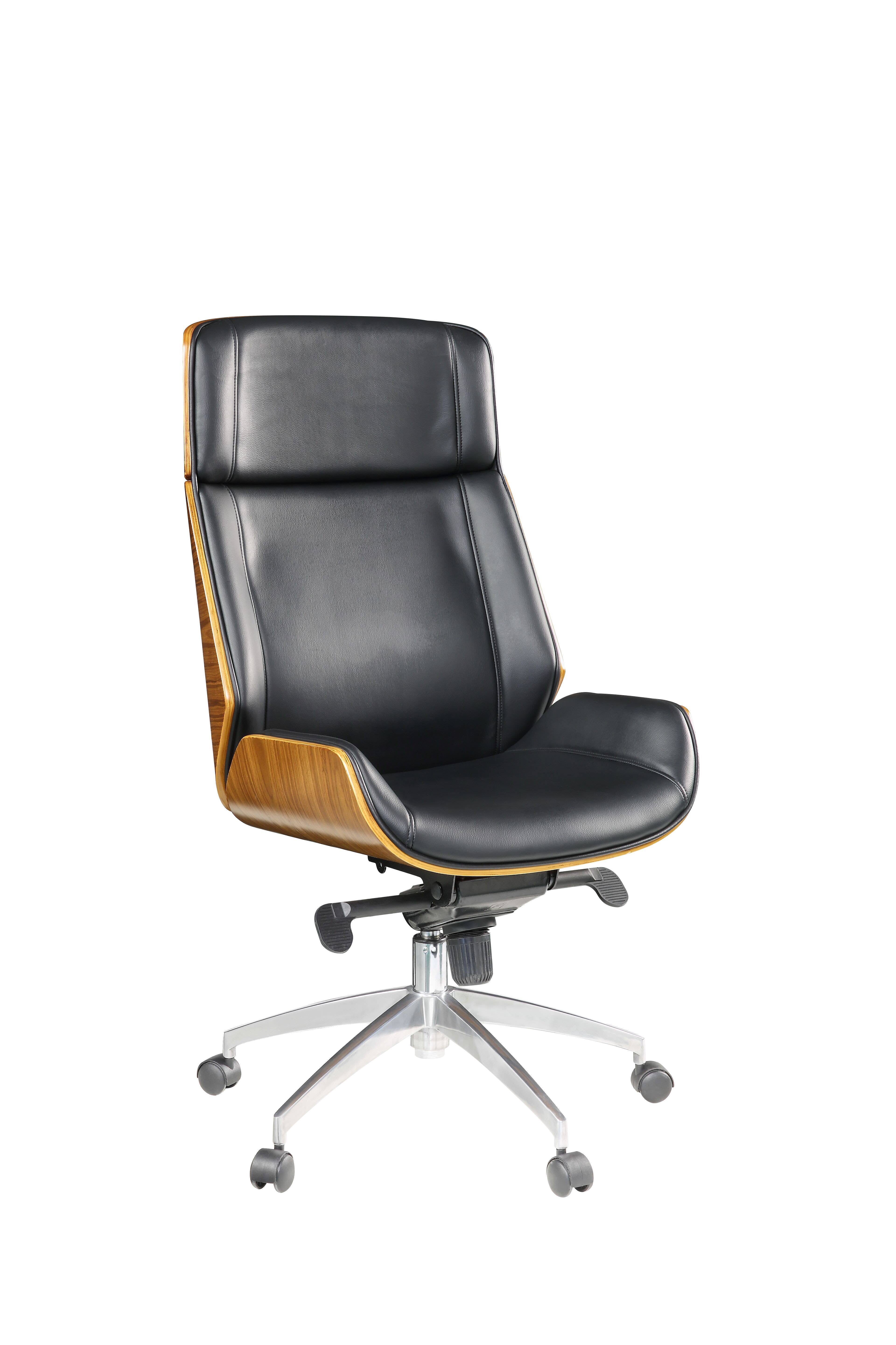 Black Bonded Leather Executive Office Chair J290012