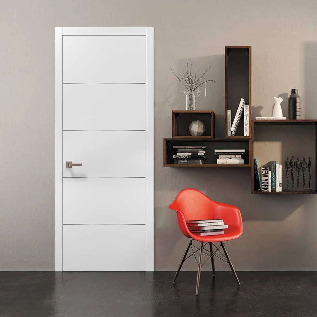 Panel Eco-Veneer White Slab 30x96 L9309