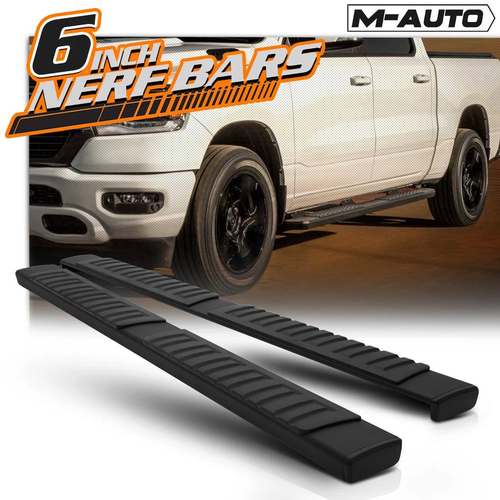 Black 6" Side Step Running Boards E953455
