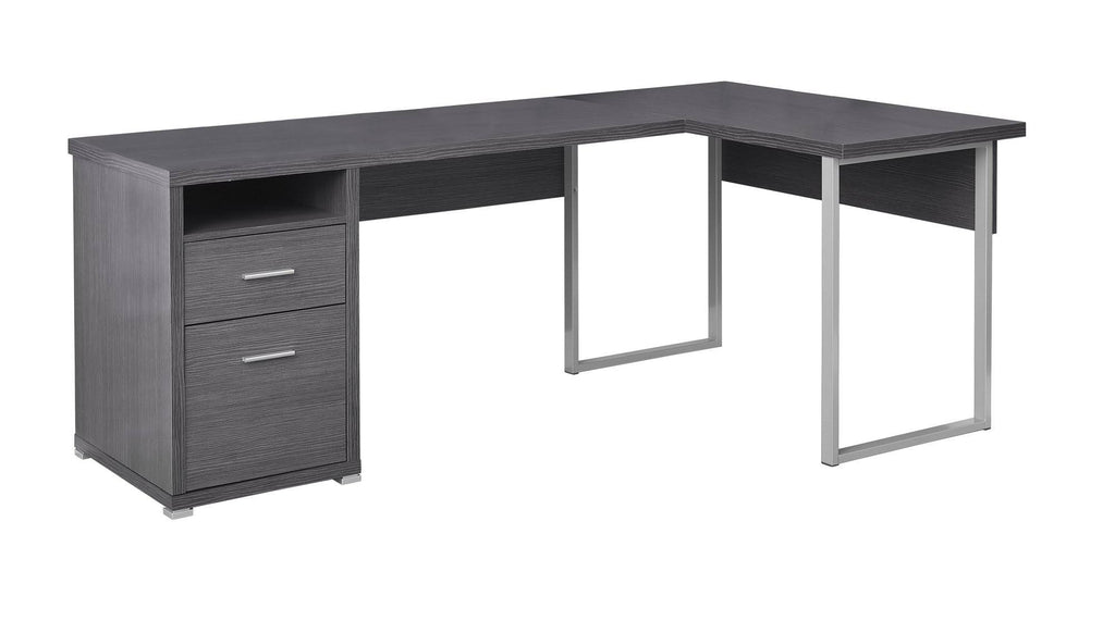 Dark Taupe Metal Computer Desk G620780