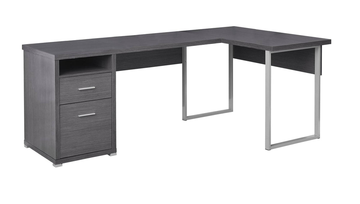 Dark Taupe Metal Computer Desk G620780