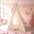 Teepee Play Tent with Banners, 5 Poles, 85 Inches Height W31475