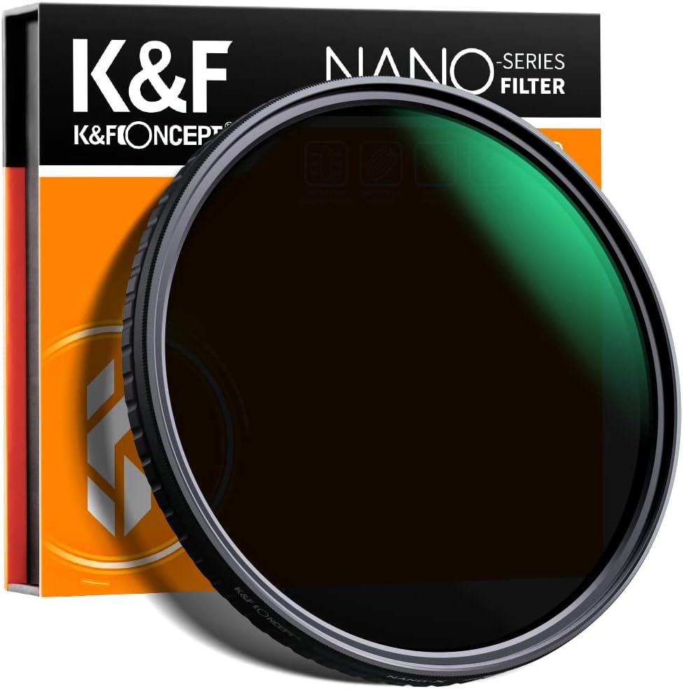 67mm Variable ND Filter ND32-ND512 (5-9 Stops) HD Neutral Density Lens Filter with 28 Multi-Layer Coatings, Pack of 2 N106