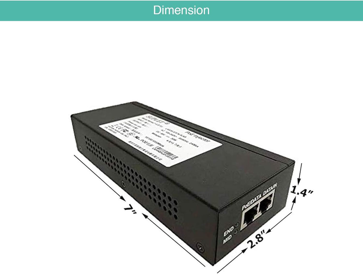 30W Gigabit Single Port PoE Injector R943968