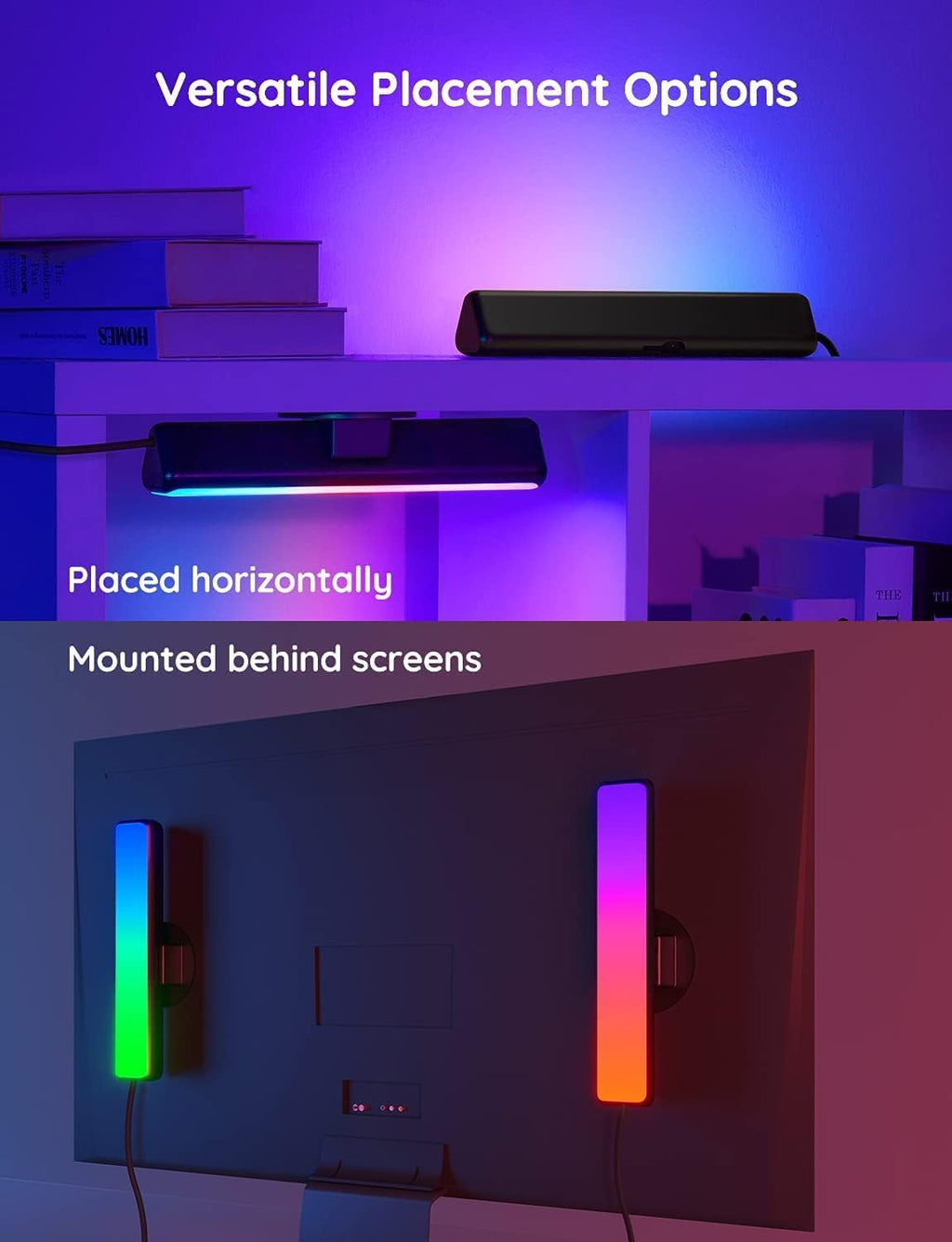 Smart LED Light Bars with WiFi TV Backlights, Pack of 2 Z20662
