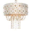 Crystal and Metal Hanging Lamp G869
