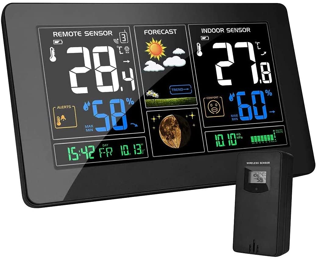 Wireless Indoor Outdoor Thermometer Weather Station with Barometer L747