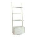Ladder Bookshelf with File Drawer O234688