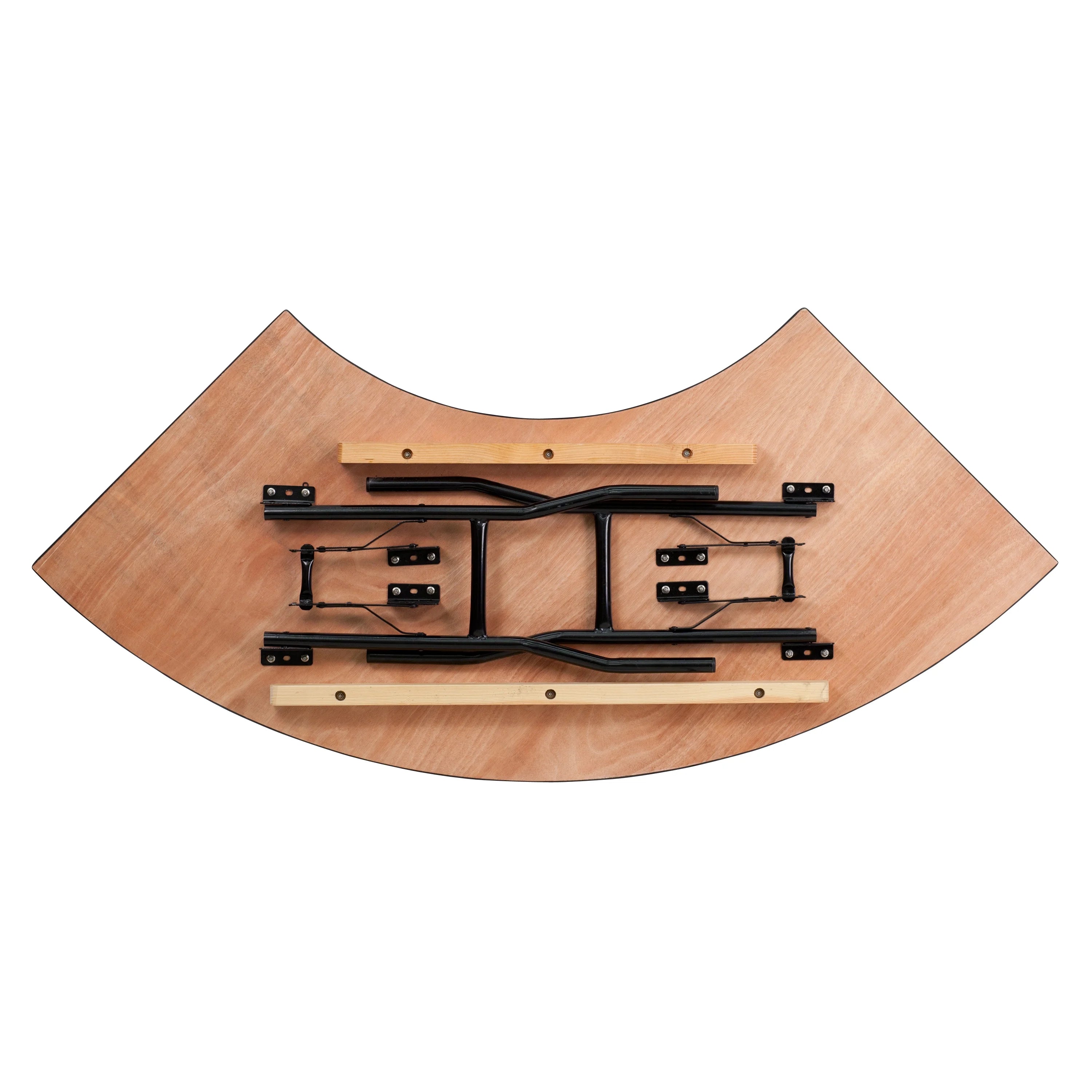 Serpentine Wood Folding Banquet Table V6118