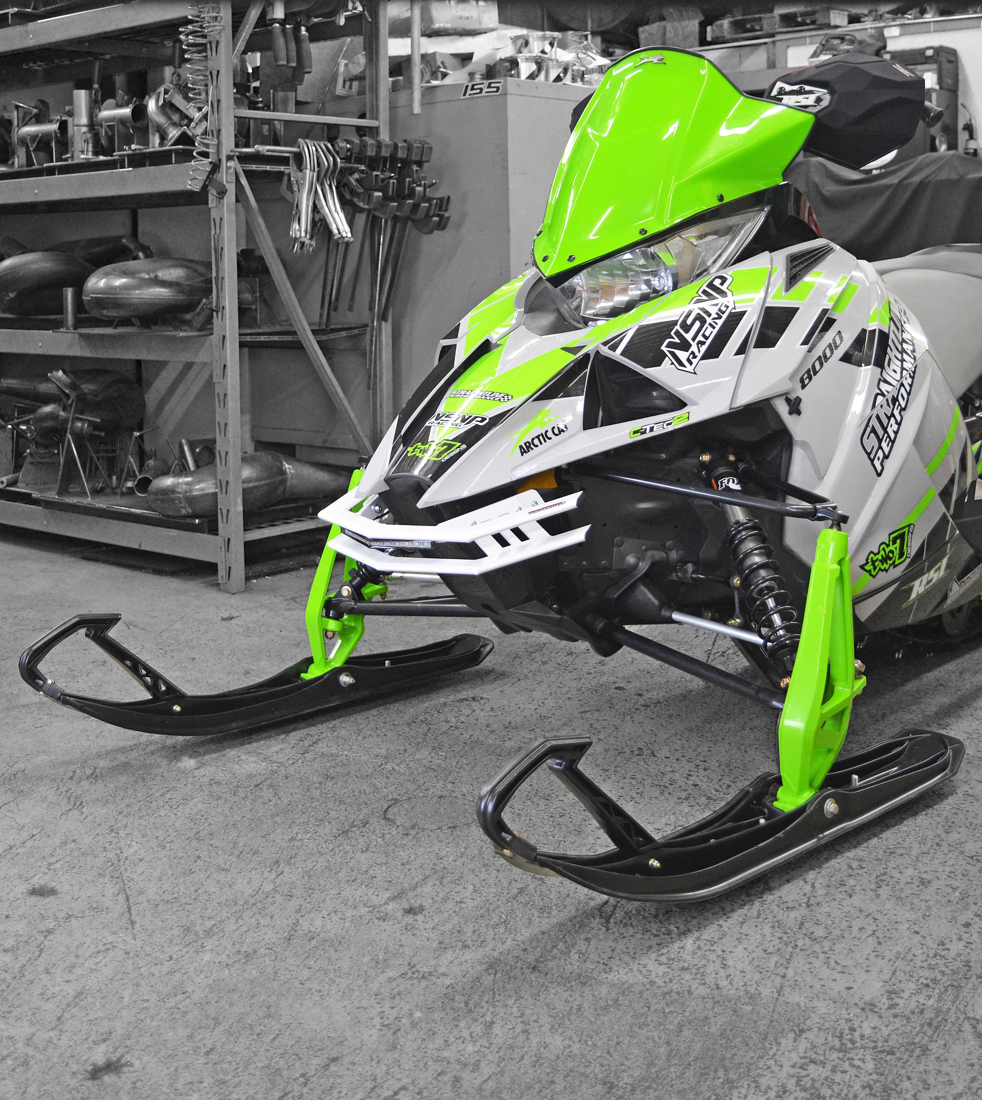 White Sport Aluminum Front Bumper L926