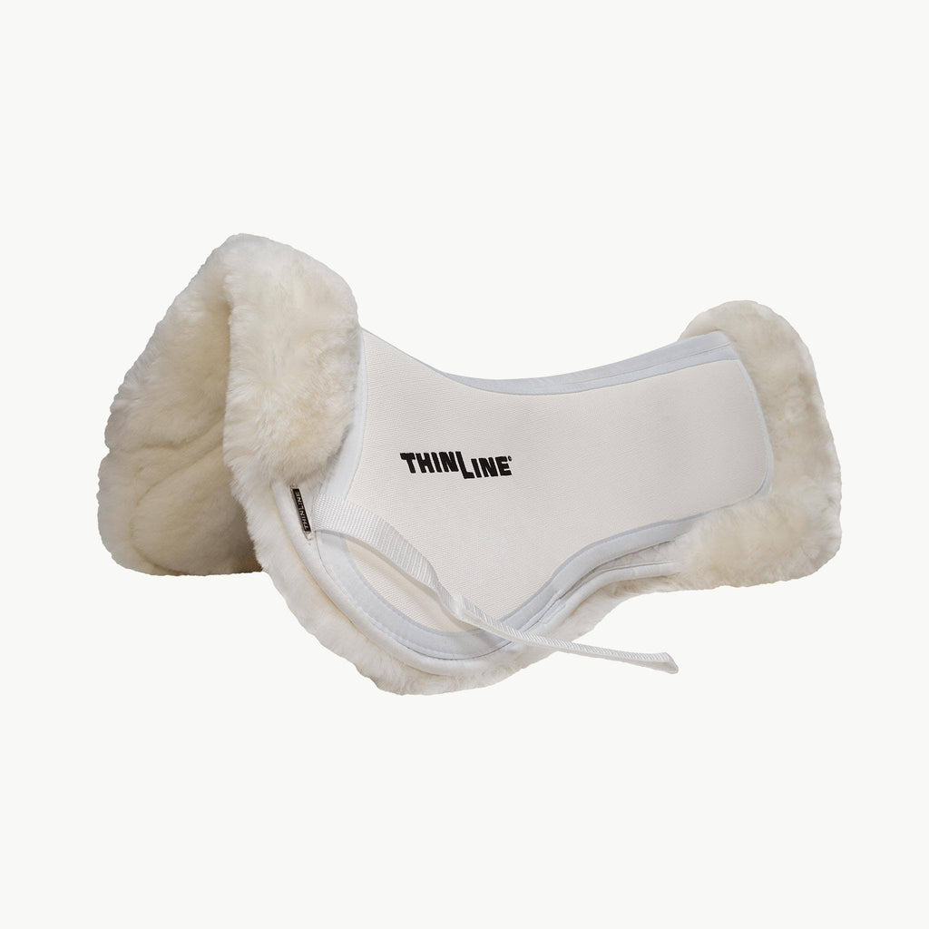 Black Large Sheepskin Half Saddle Pad N359485