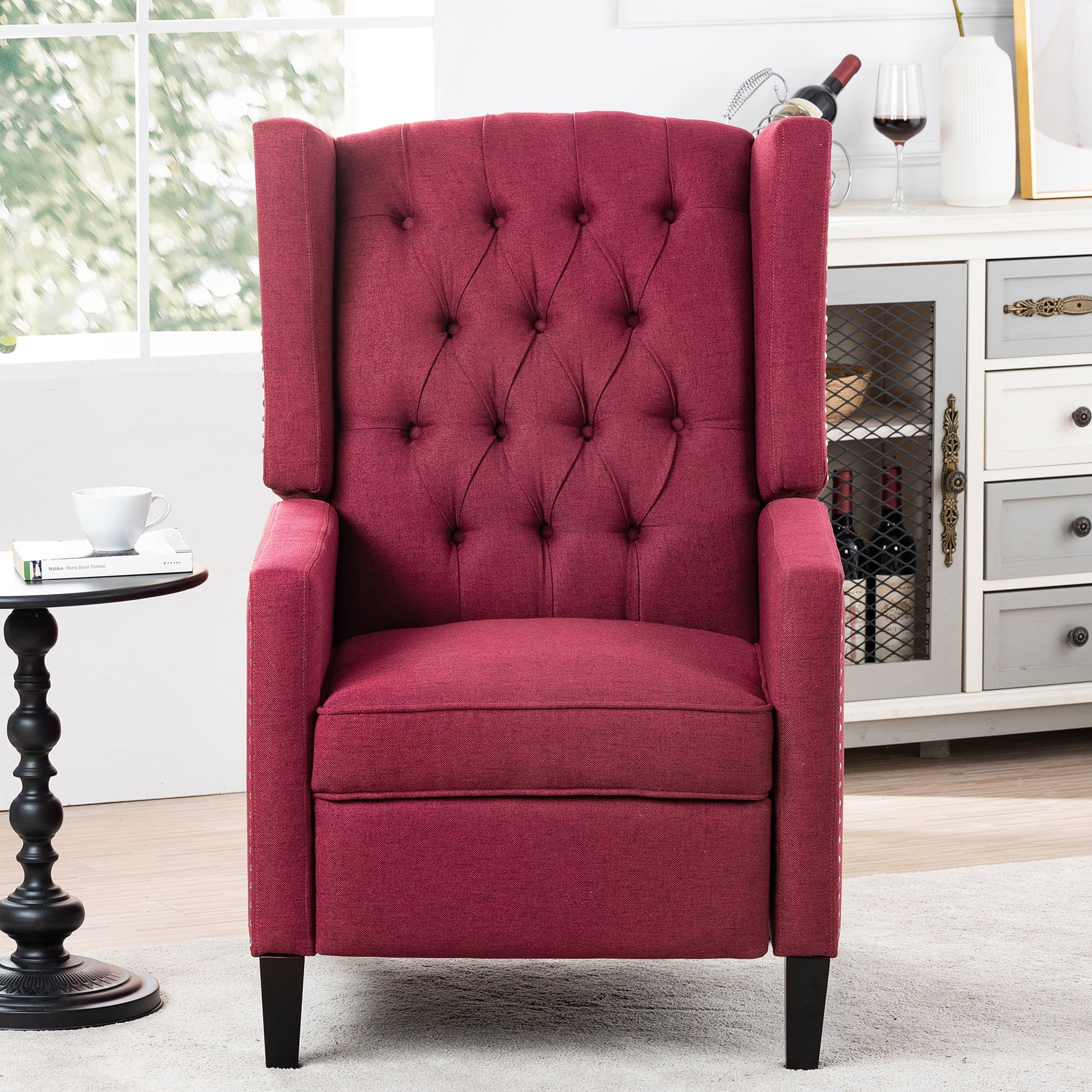 27" Wide Manual Wing Chair Recliner D9358