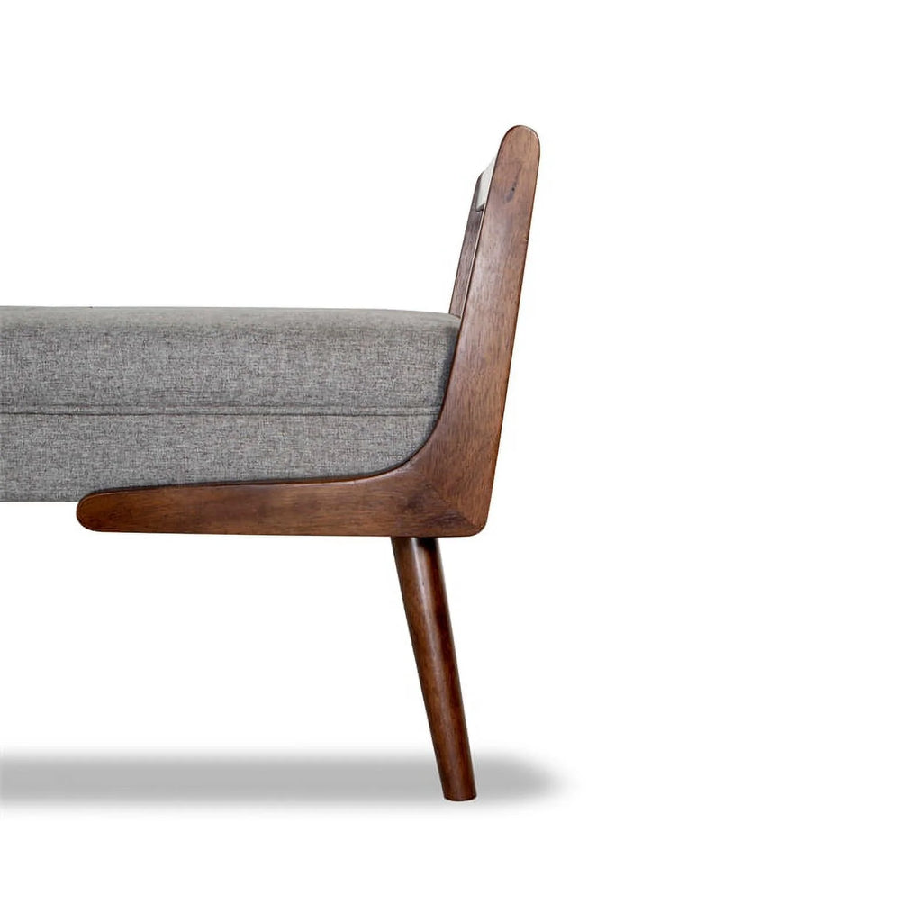 2 Piece Poppy Bench Set in Gray and Brown E3982
