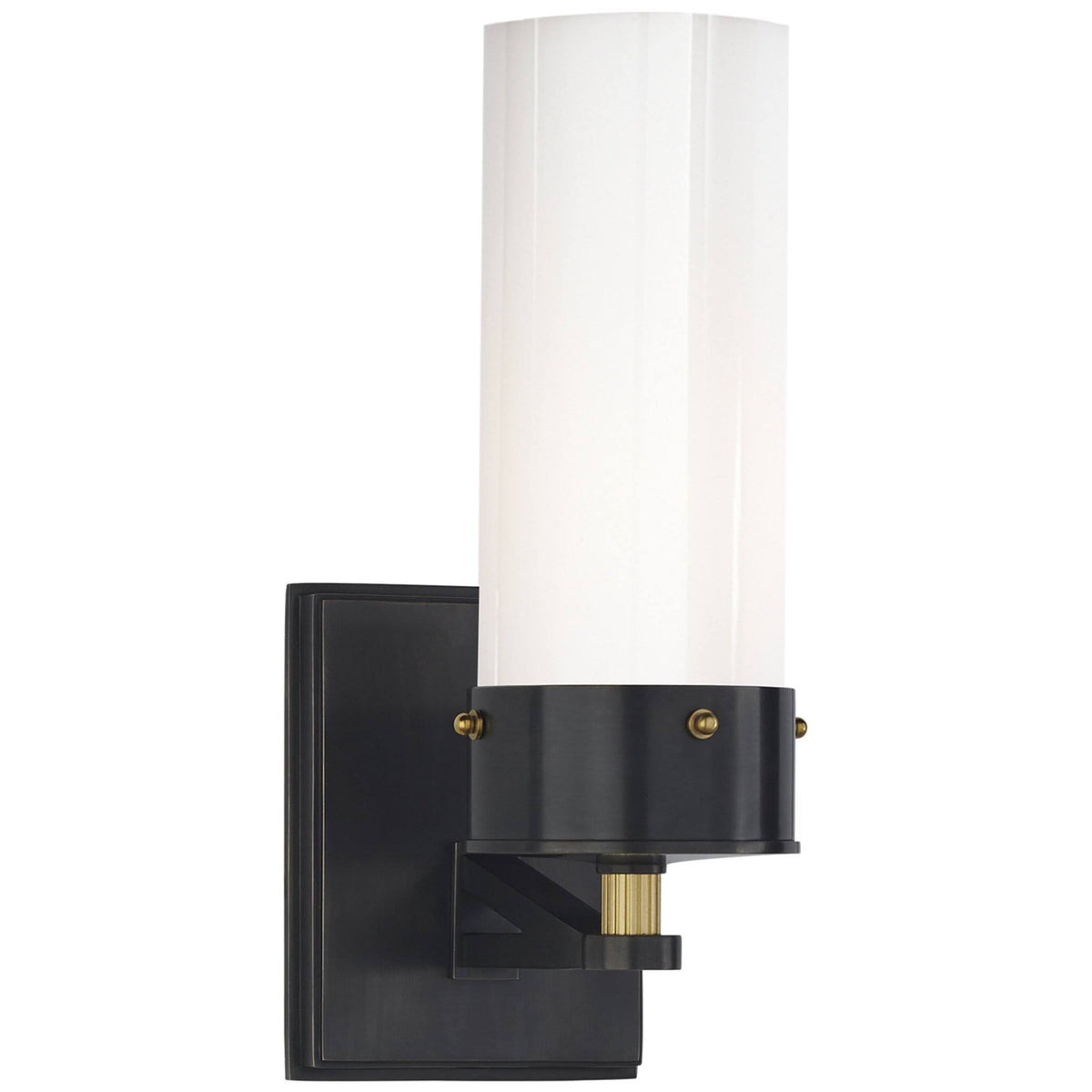 One Light Bath Sconce Bronze and Hand-Rubbed Antique Brass W267635