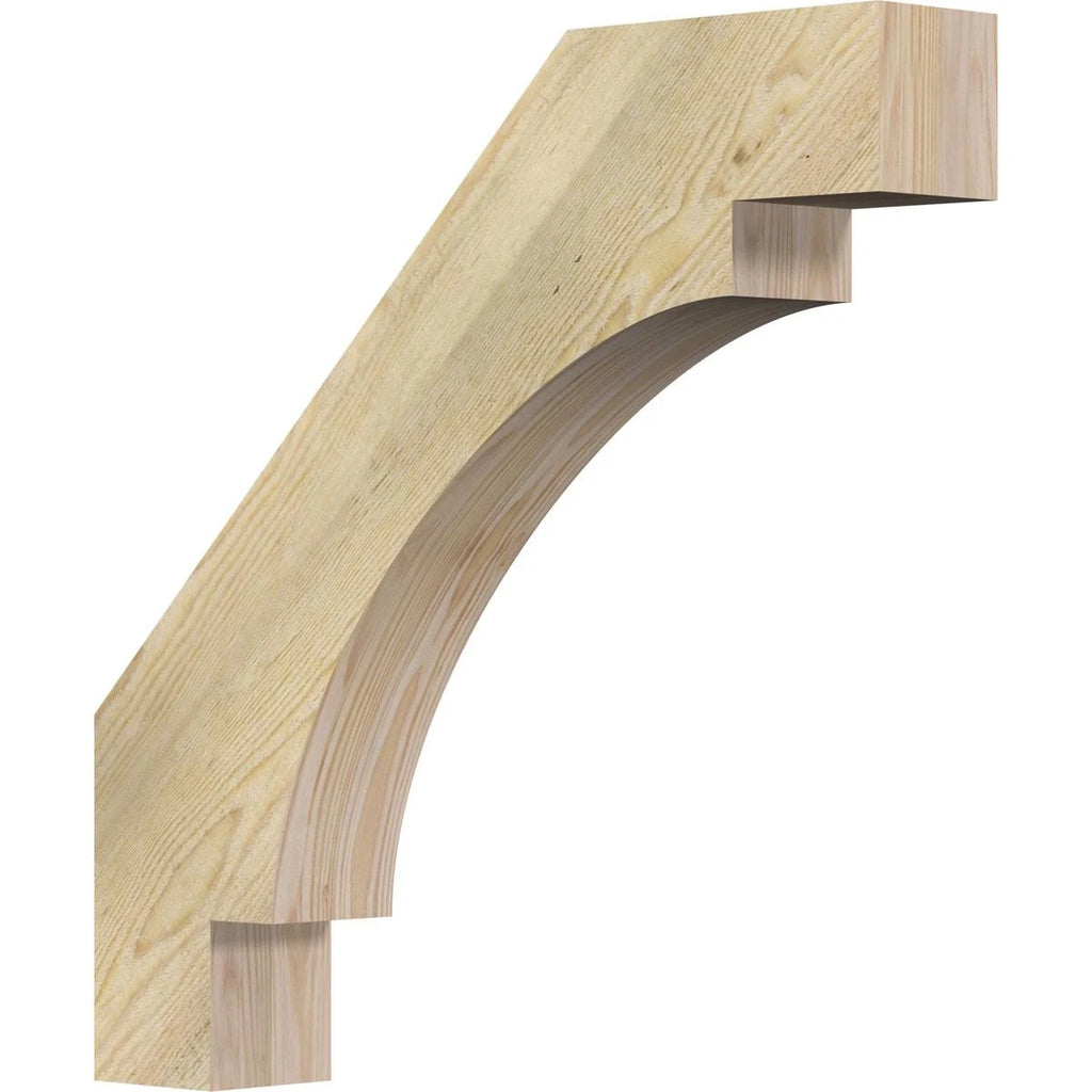 4x22W x 24x22D x 24x22H Rough Sawn Brace, Douglas Fir J817
