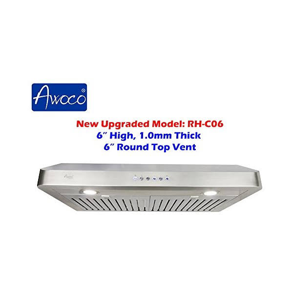 Stainless Steel Under Cabinet Range Hood with 2 LED Lights J378198