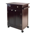 Espresso Kitchen Cart with Storage T6942