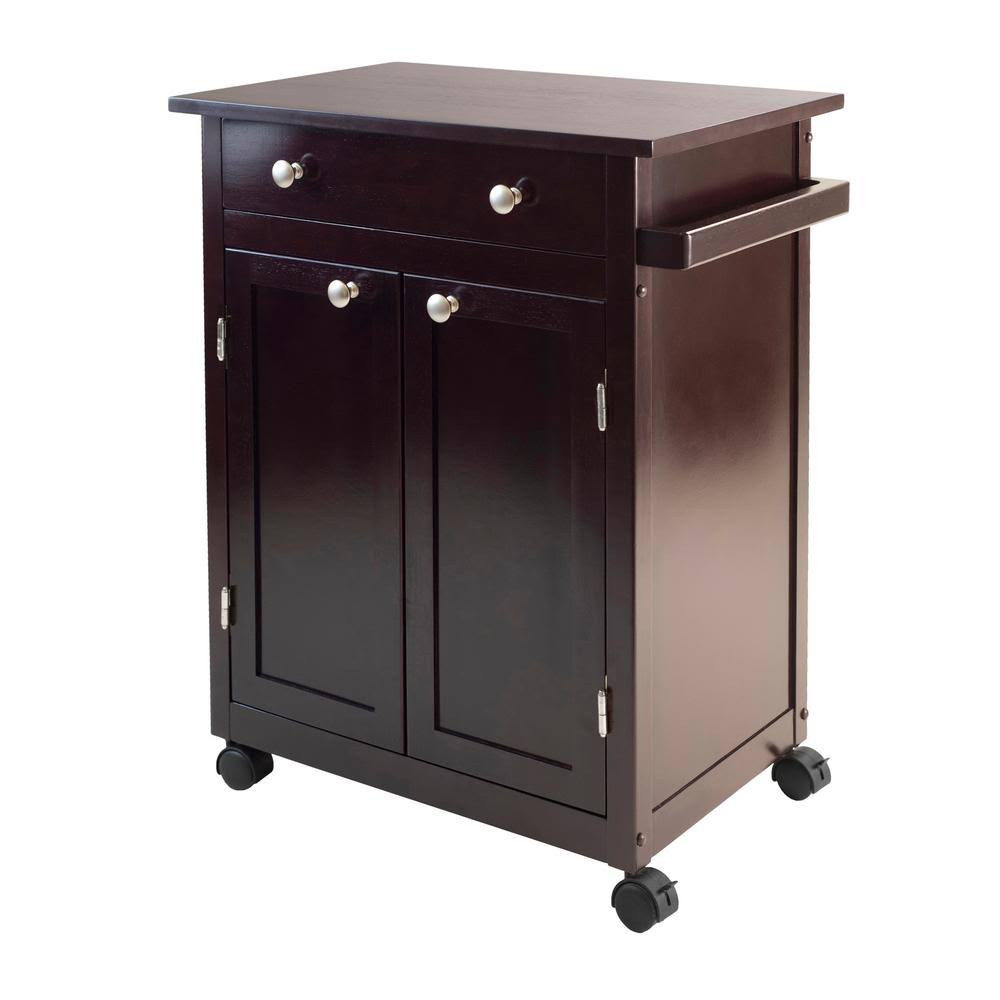 Espresso Kitchen Cart with Storage T6942