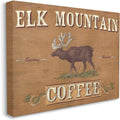 Antique Elk Mountain Coffee Kitchen Sign Canvas Wall Art I238800