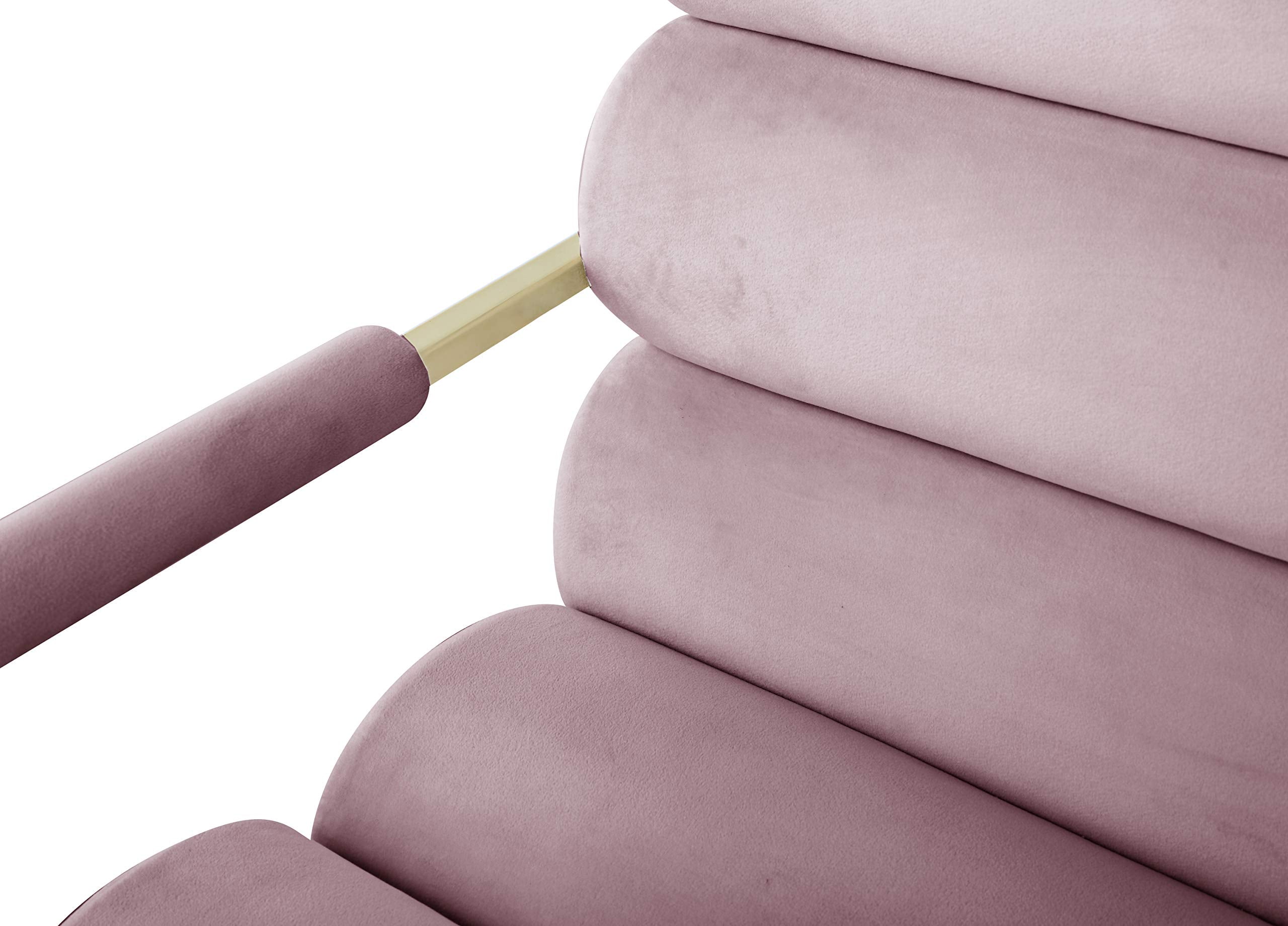 Pink Velvet Lounge Chair T600