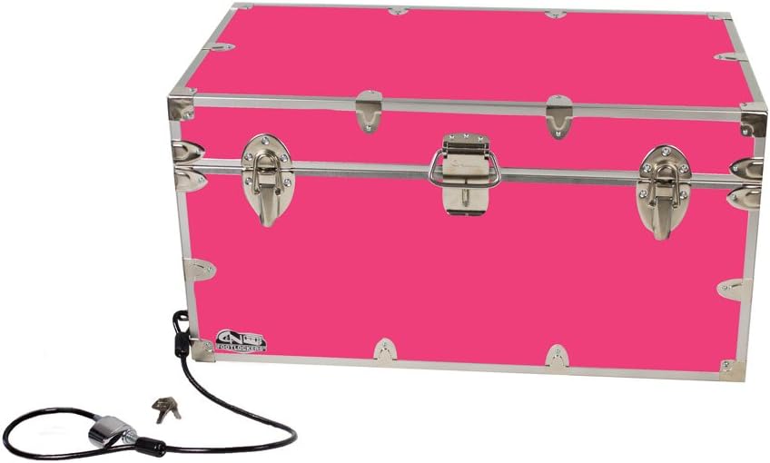 Large Storage Chest with Anchoring Cable Lock - 32 x 18 x 16.5 Inches M121861