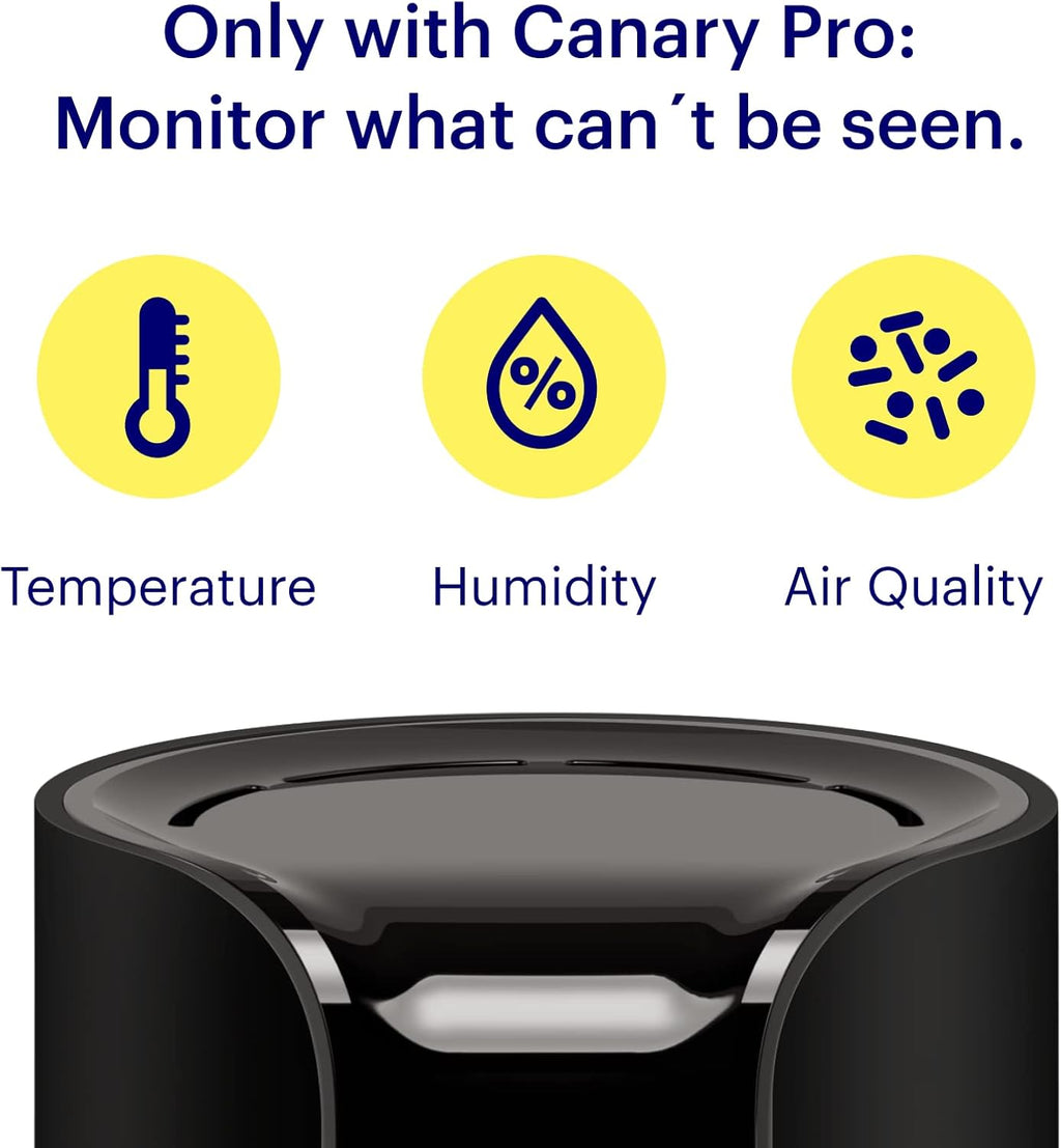 Indoor 1080p HD Security Camera with Built-in Siren and Climate Monitor - Black, single Z8601
