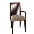 Brown Wood Arm Chair Q984