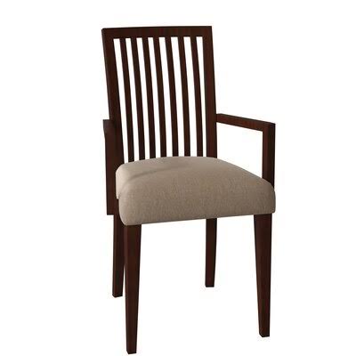 Brown Wood Arm Chair Q984